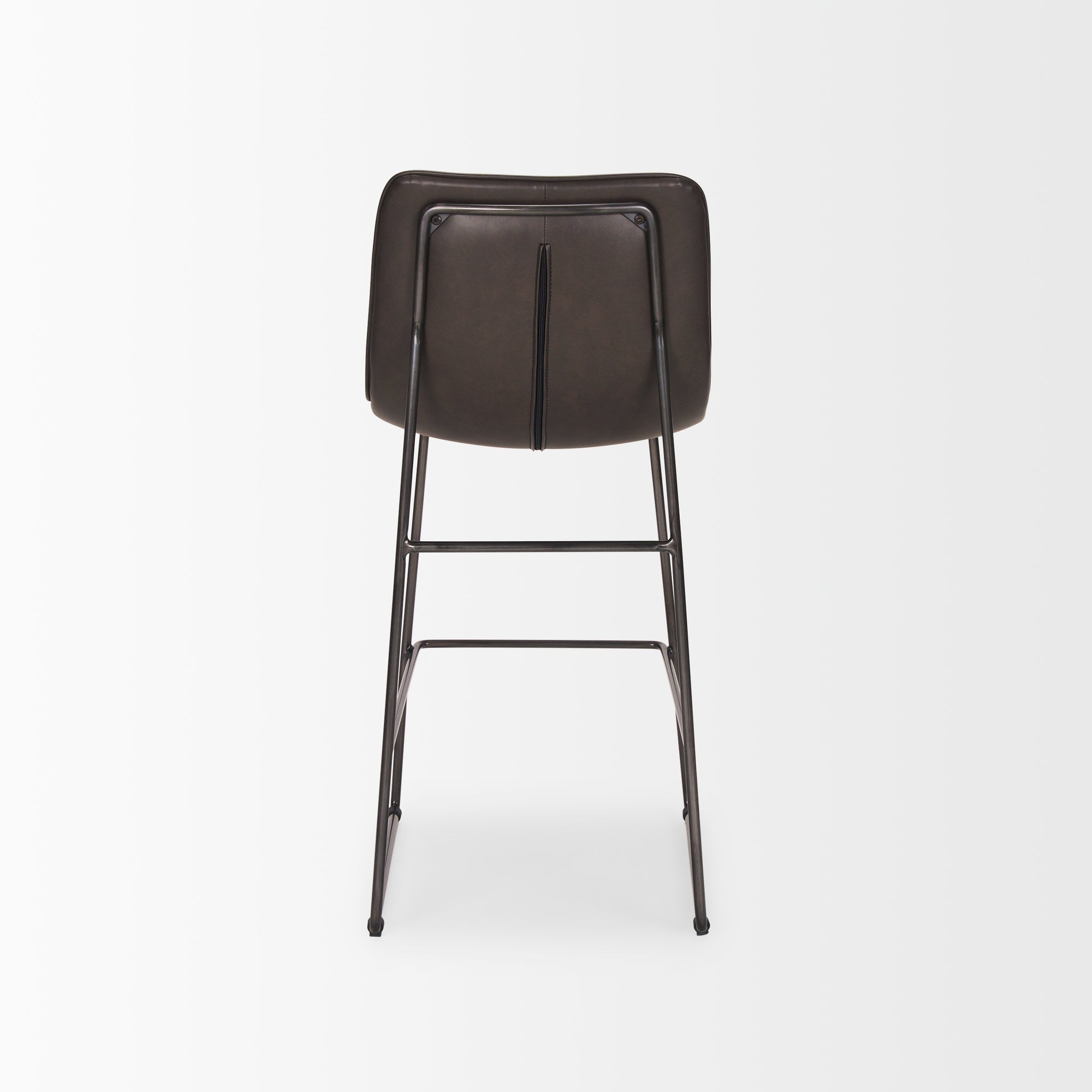 Meritt Black Faux Leather Counter Stool