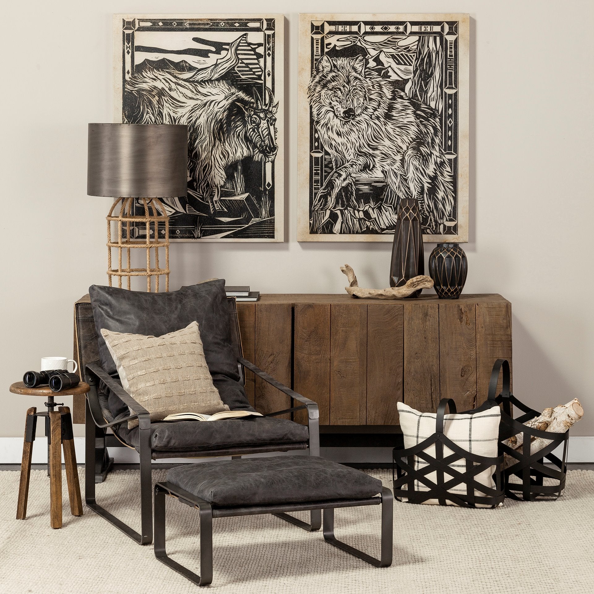 Hollingworth Sideboard- Reclaimed Wood & Steel