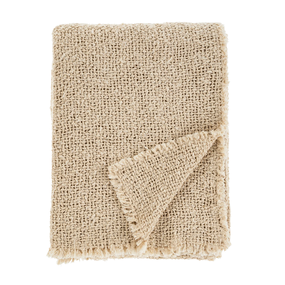 Sable Fringe Throw Natural (Special Order)