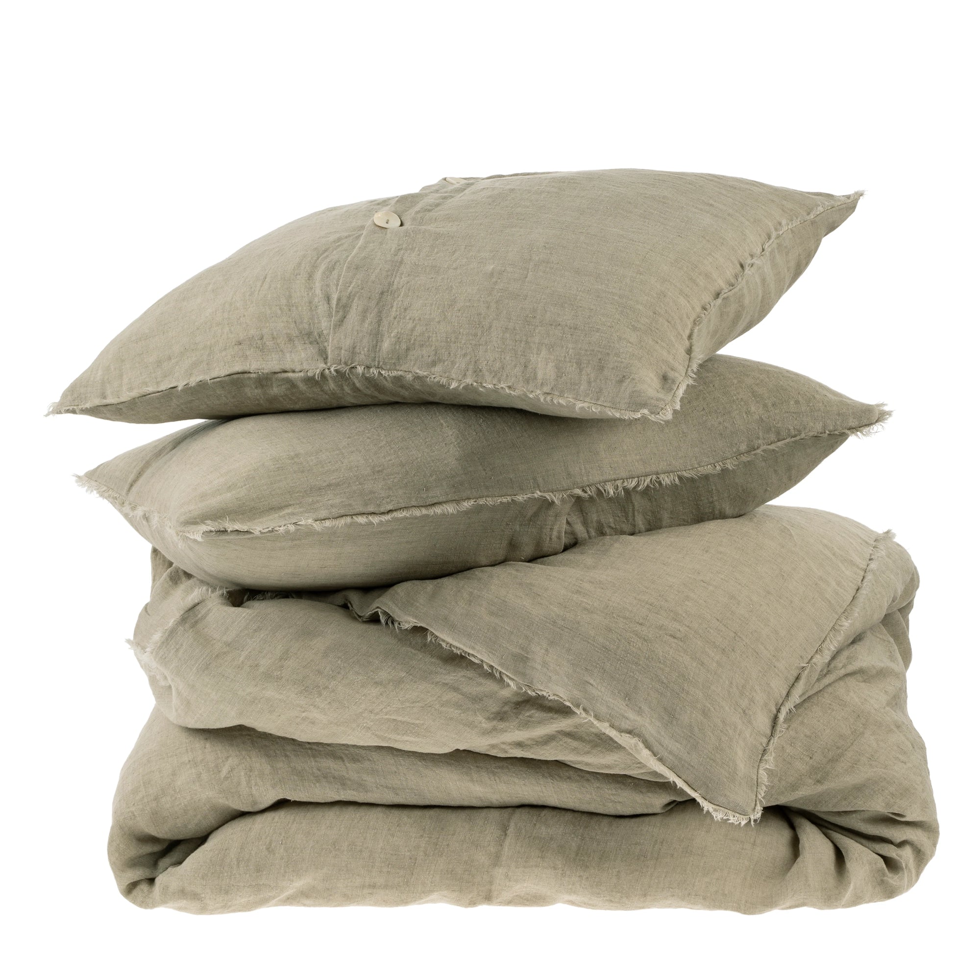 Lina Linen Duvet Set Sand (Special Order)