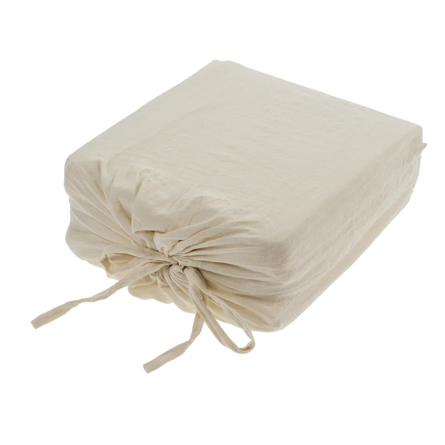 Lina Linen Duvet Set Ivory (special Order)