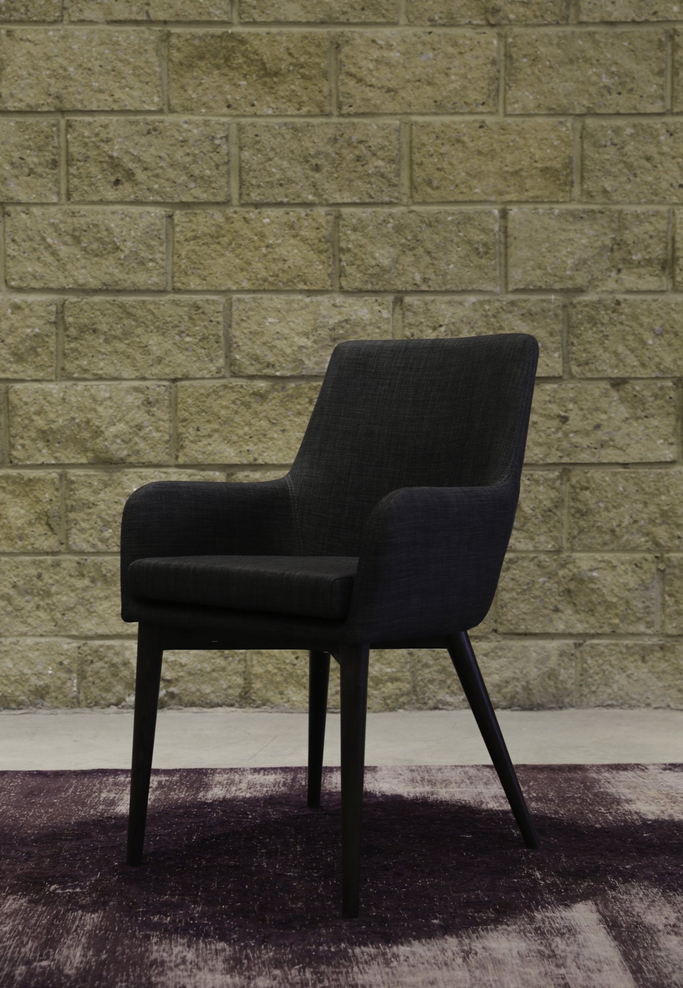 Fritz Arm Dining Chair - Dark Grey