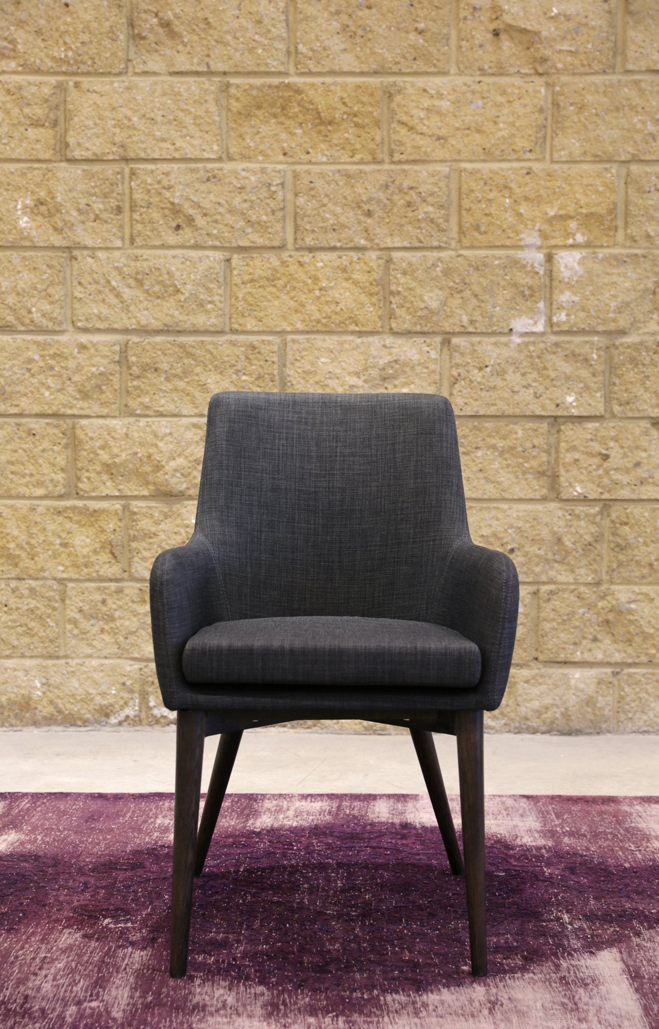 Fritz Arm Dining Chair - Dark Grey