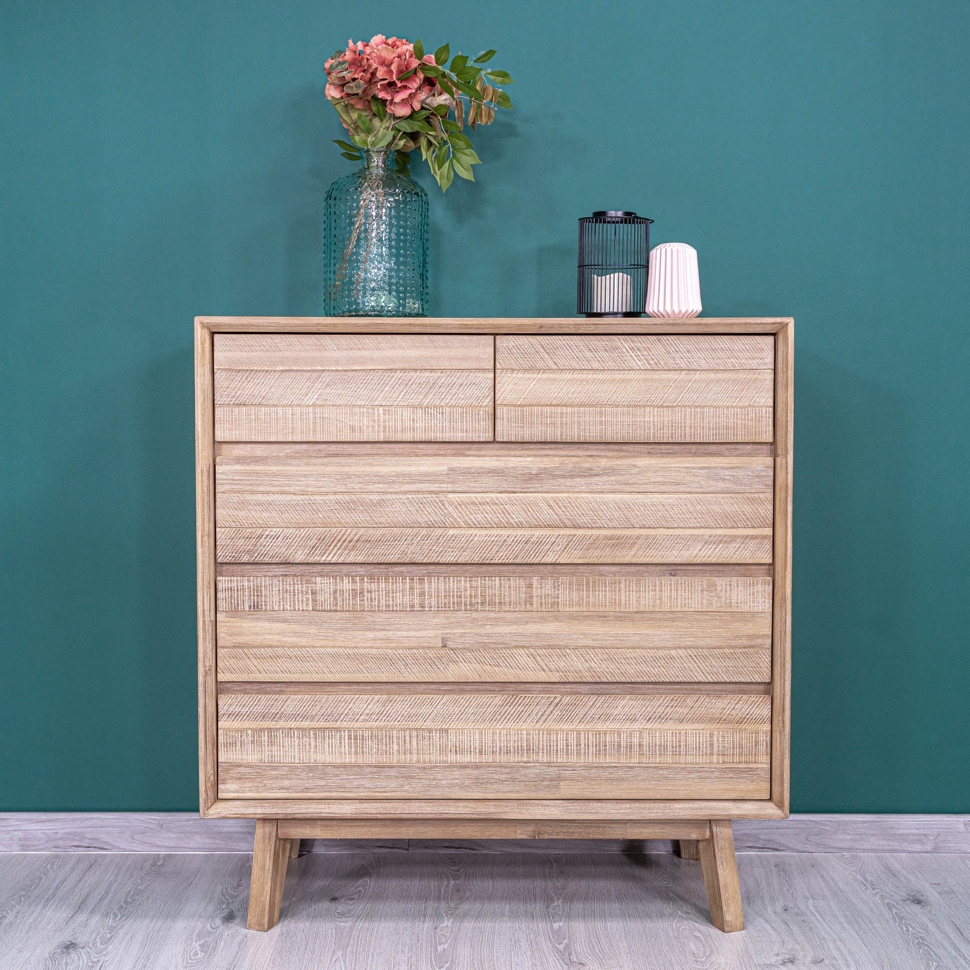 Gia 5 Drawer Chest - Light Driftwood