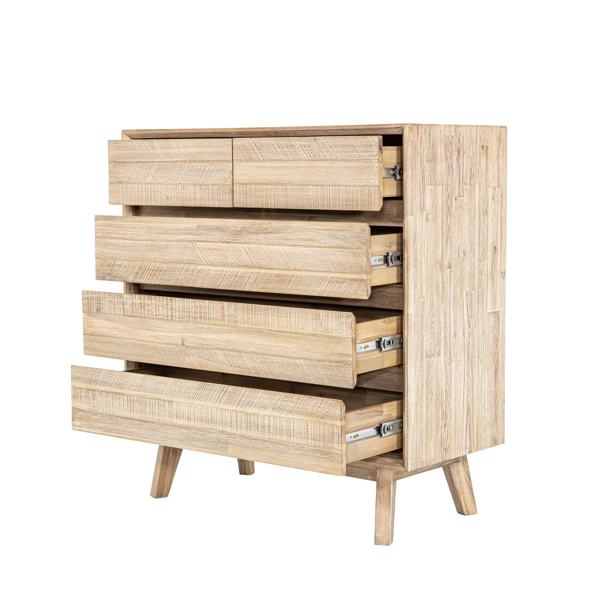 Gia 5 Drawer Chest - Light Driftwood