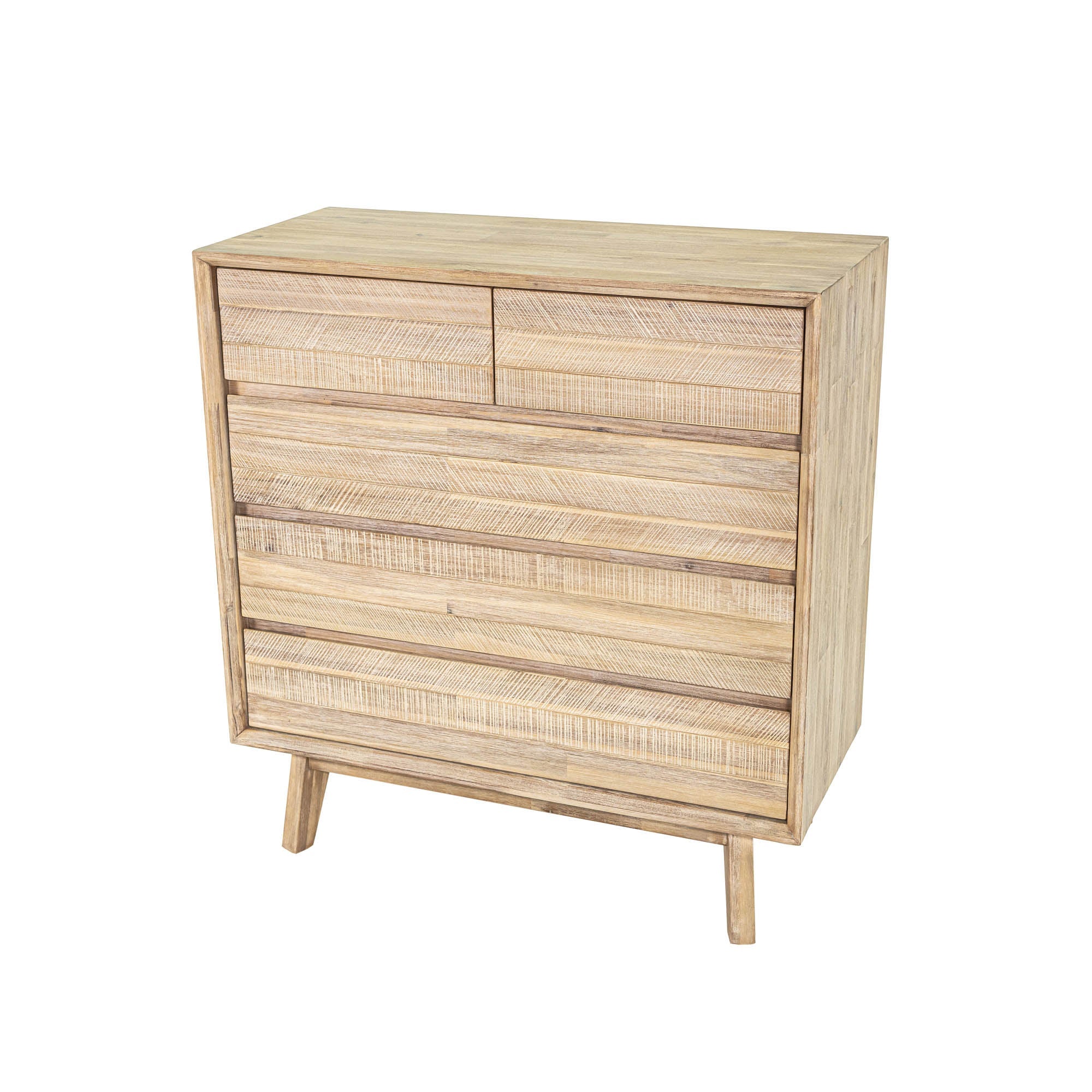 Gia 5 Drawer Chest - Light Driftwood