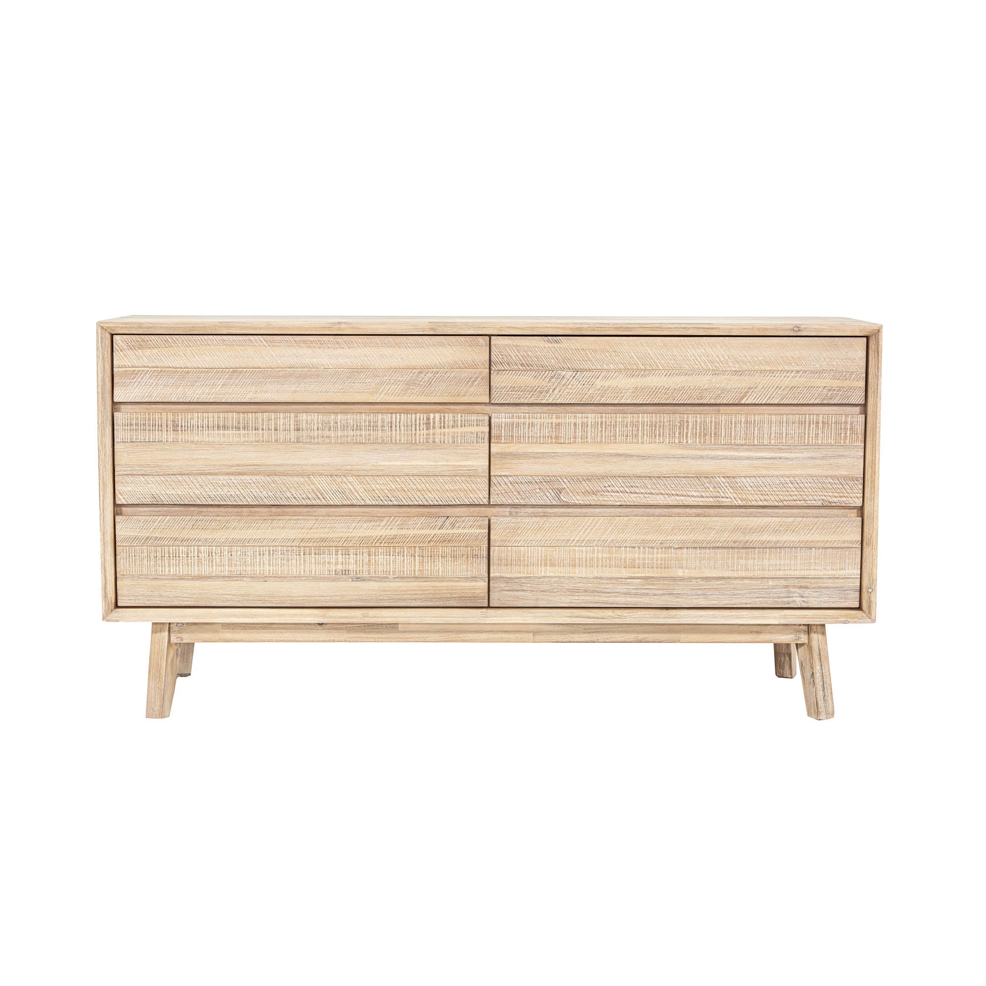 Gia 6 Drawer Dresser - Light Driftwood