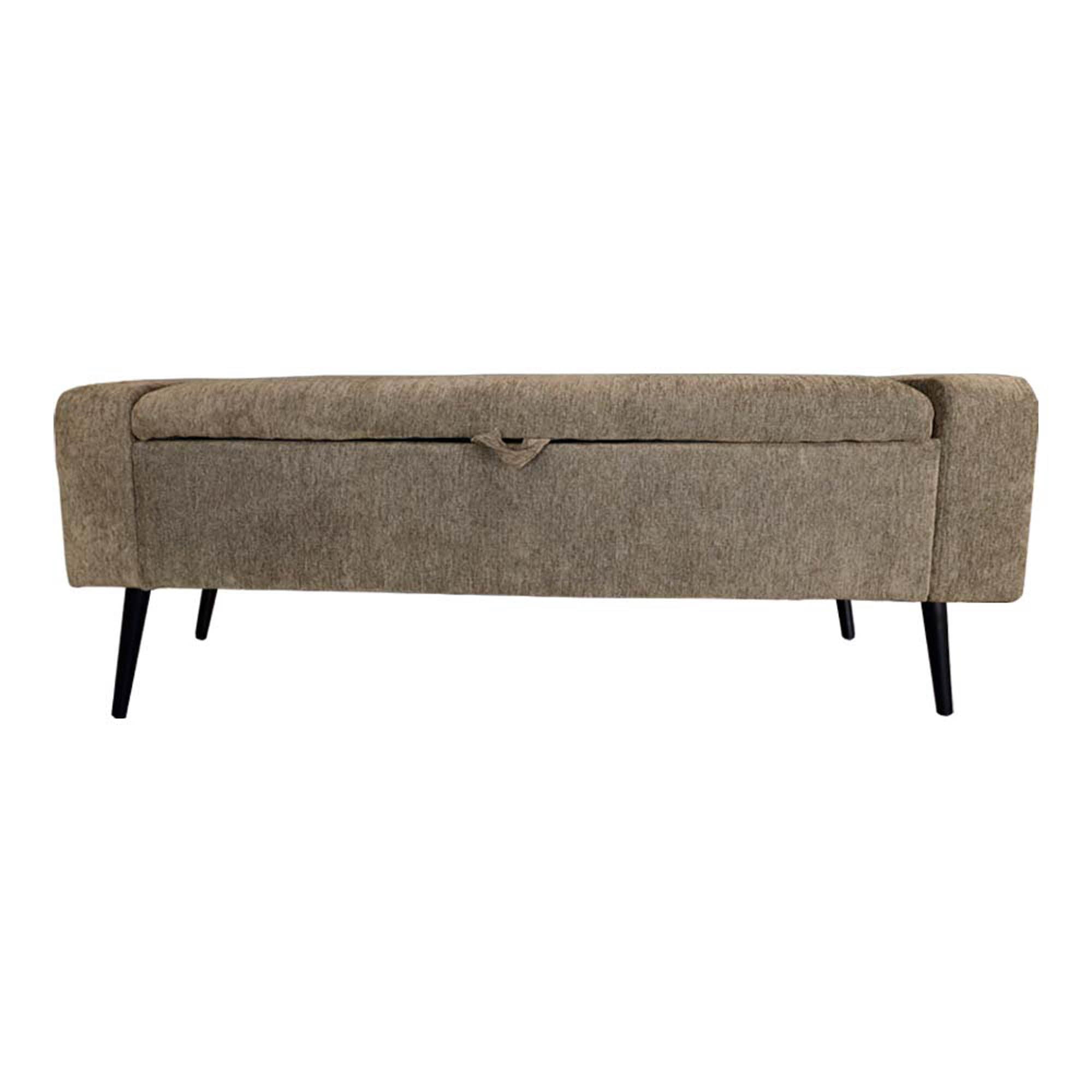 Khloe Storage Bench - Chocolate