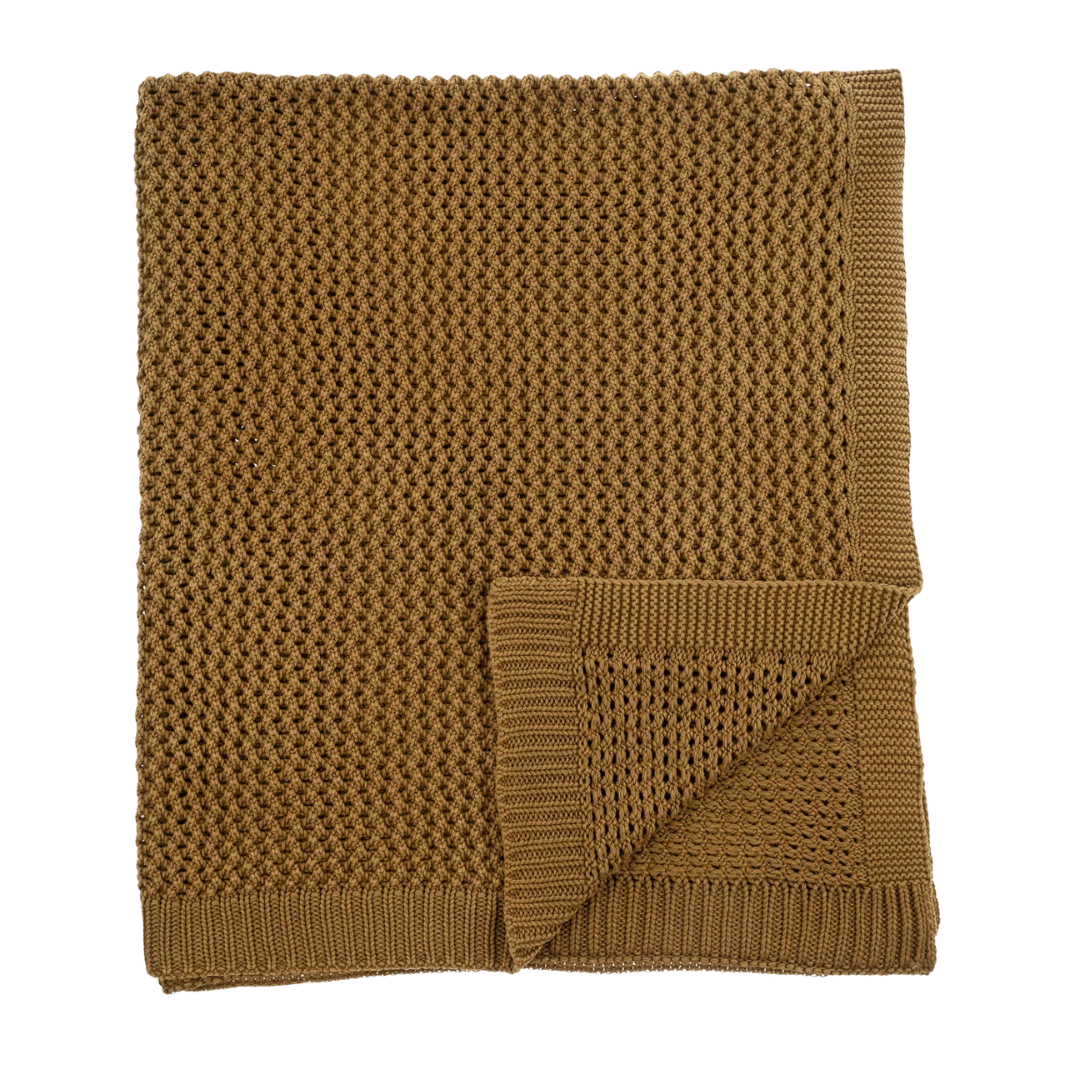 Chunky Knit Throw Olive (Special Order)