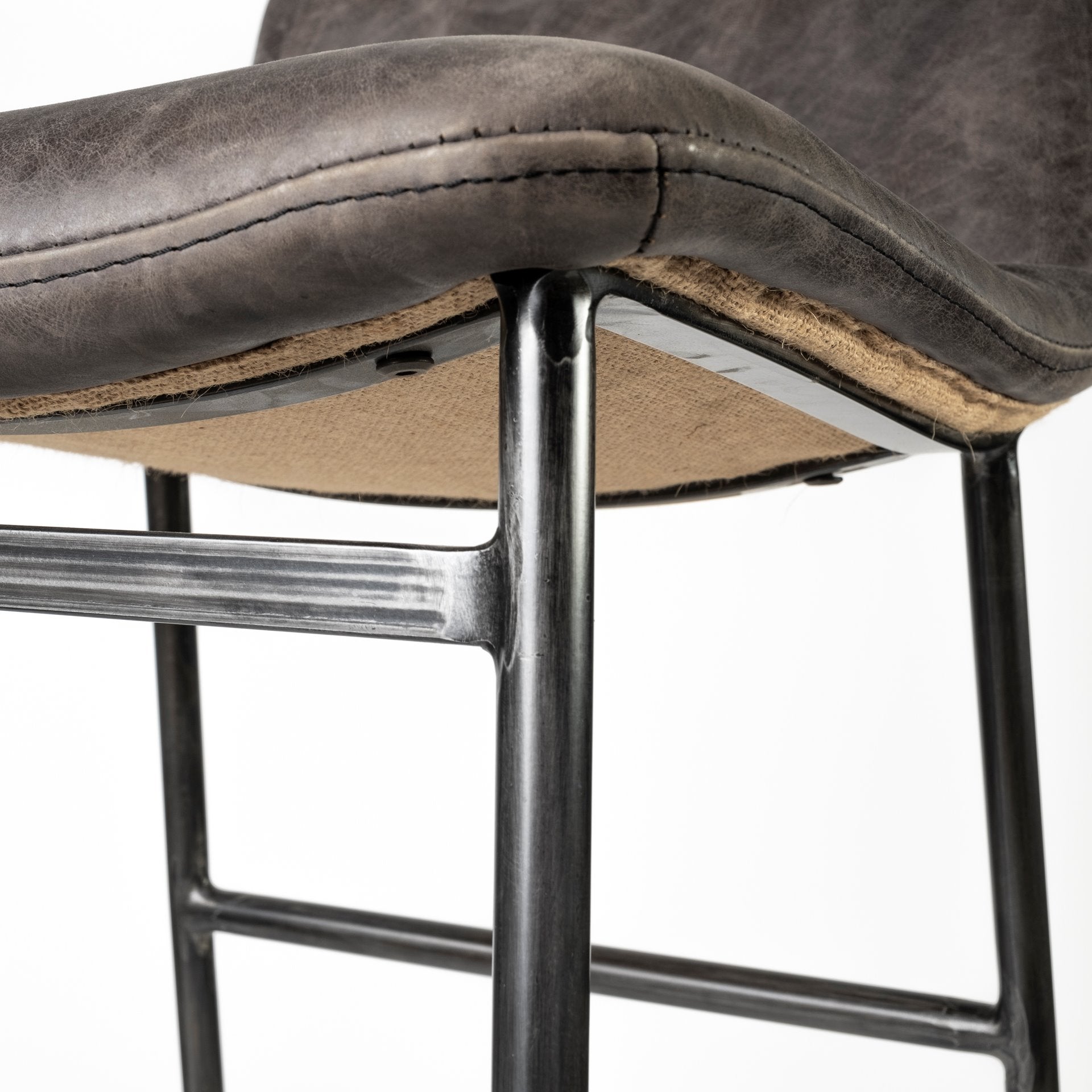 Kavalan Counter Stool- Leather Seat