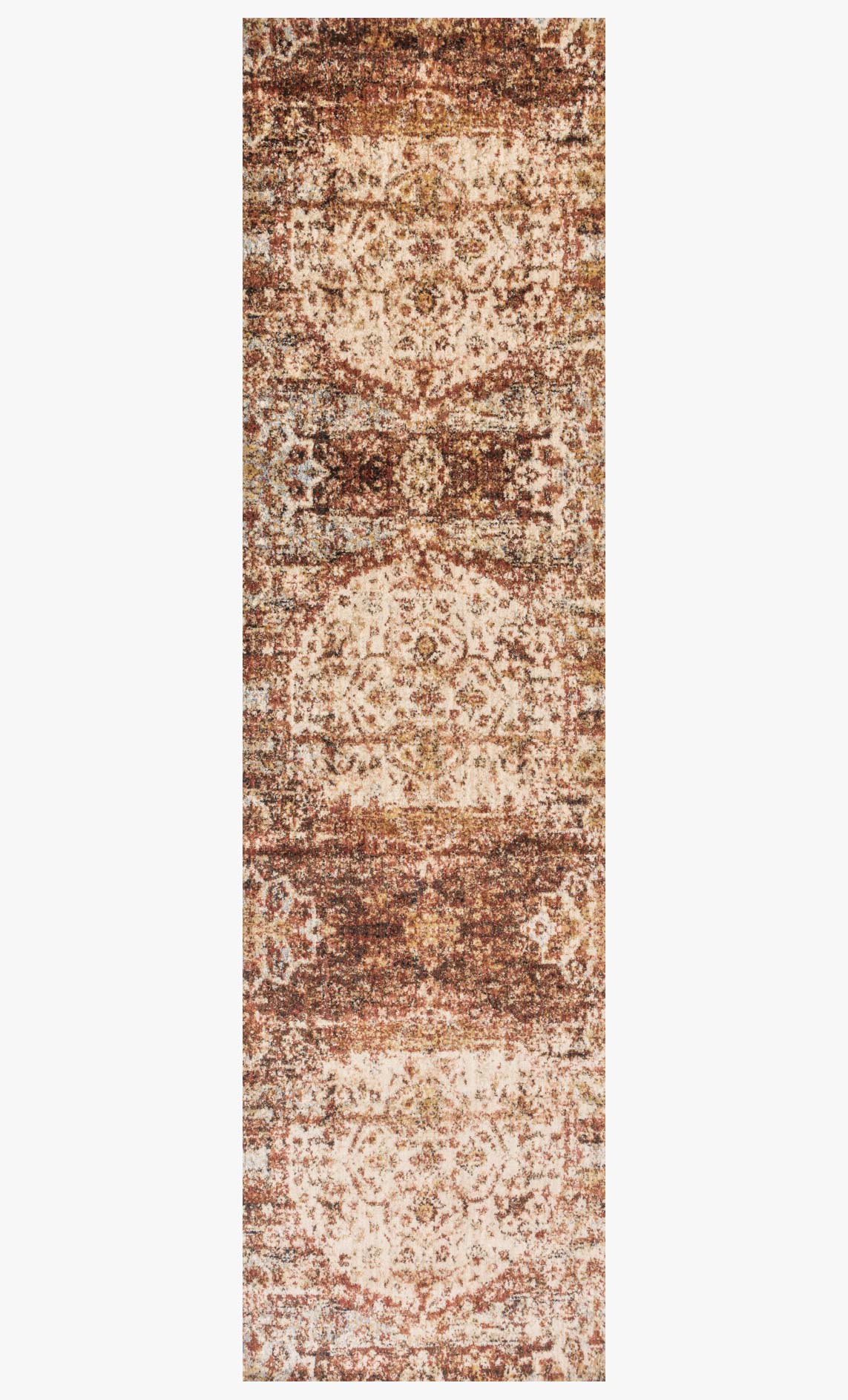 Anastasia Area Rug Rust / Ivory