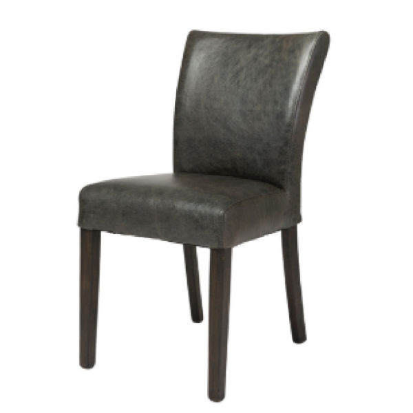 Marlow Dining Chair - Black Leather