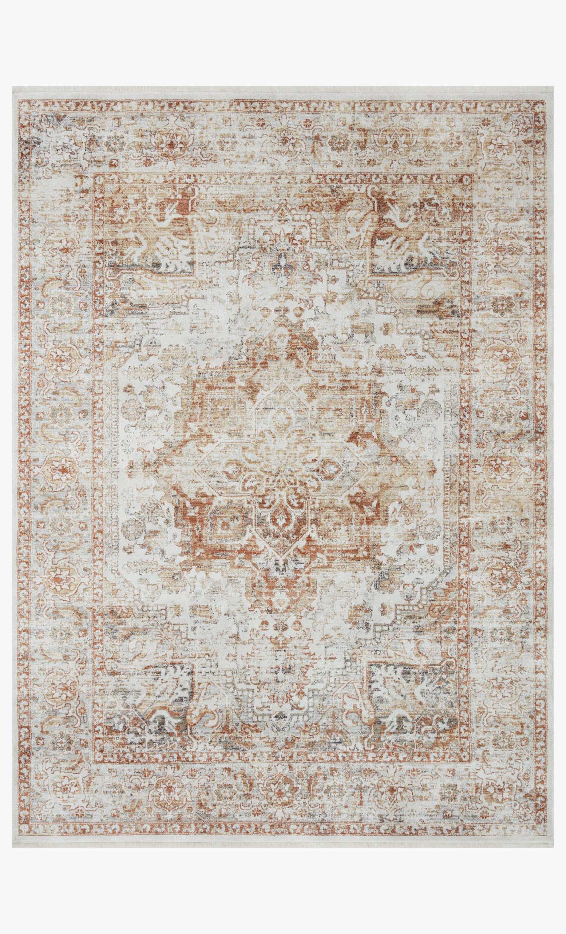 Bonney Area Rug Ivory / Sunset