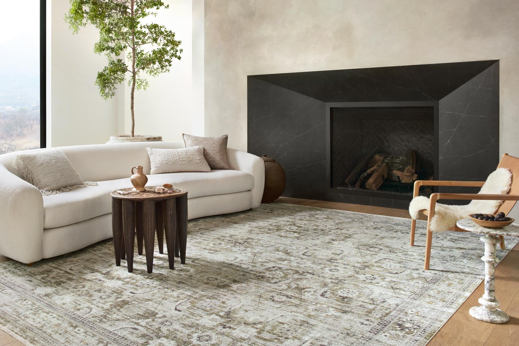 Bonney Area Rug Moss / Stone