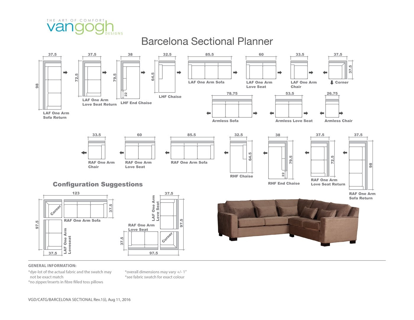 Barcelona - Custom Sectional