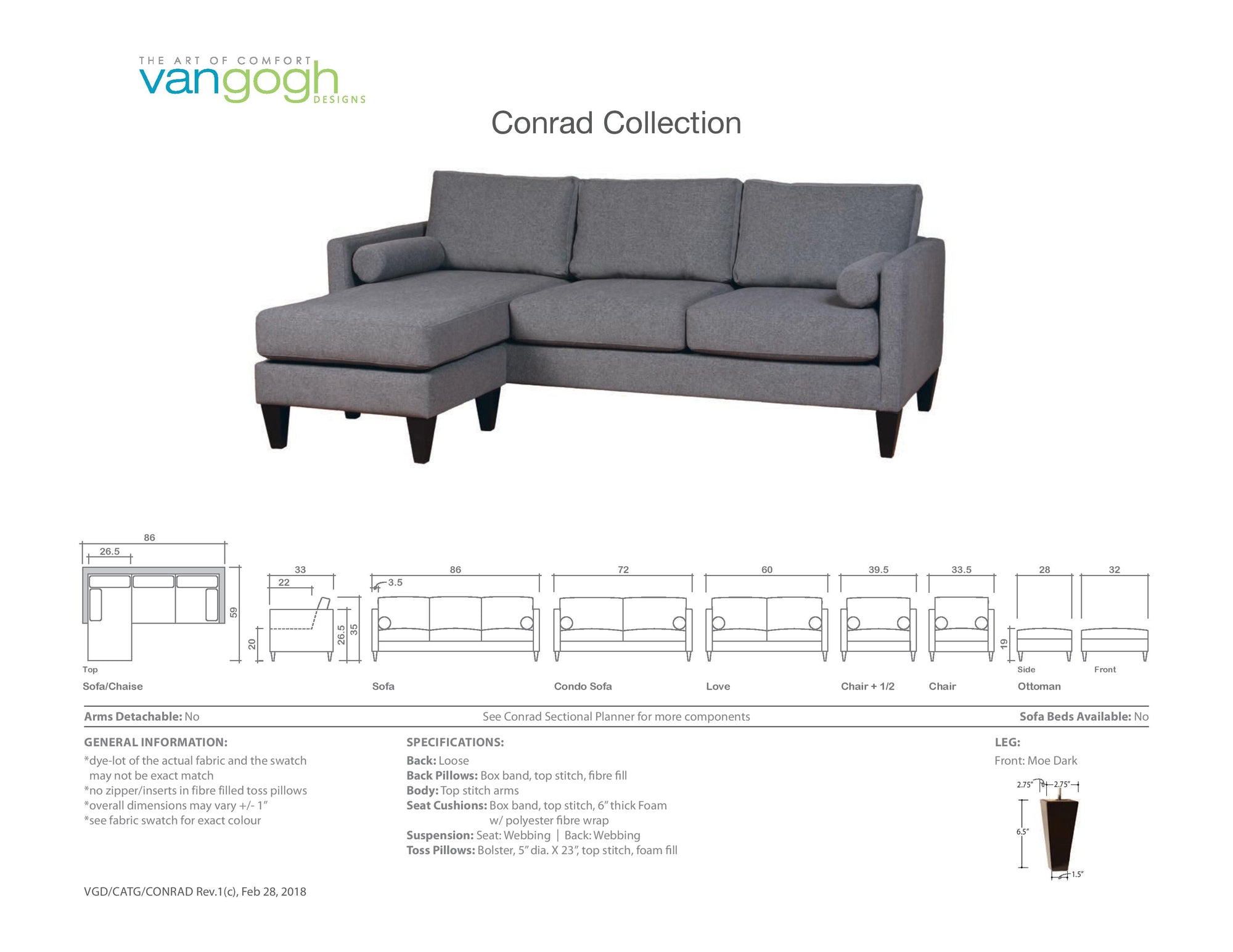 Conrad - Custom Sofa