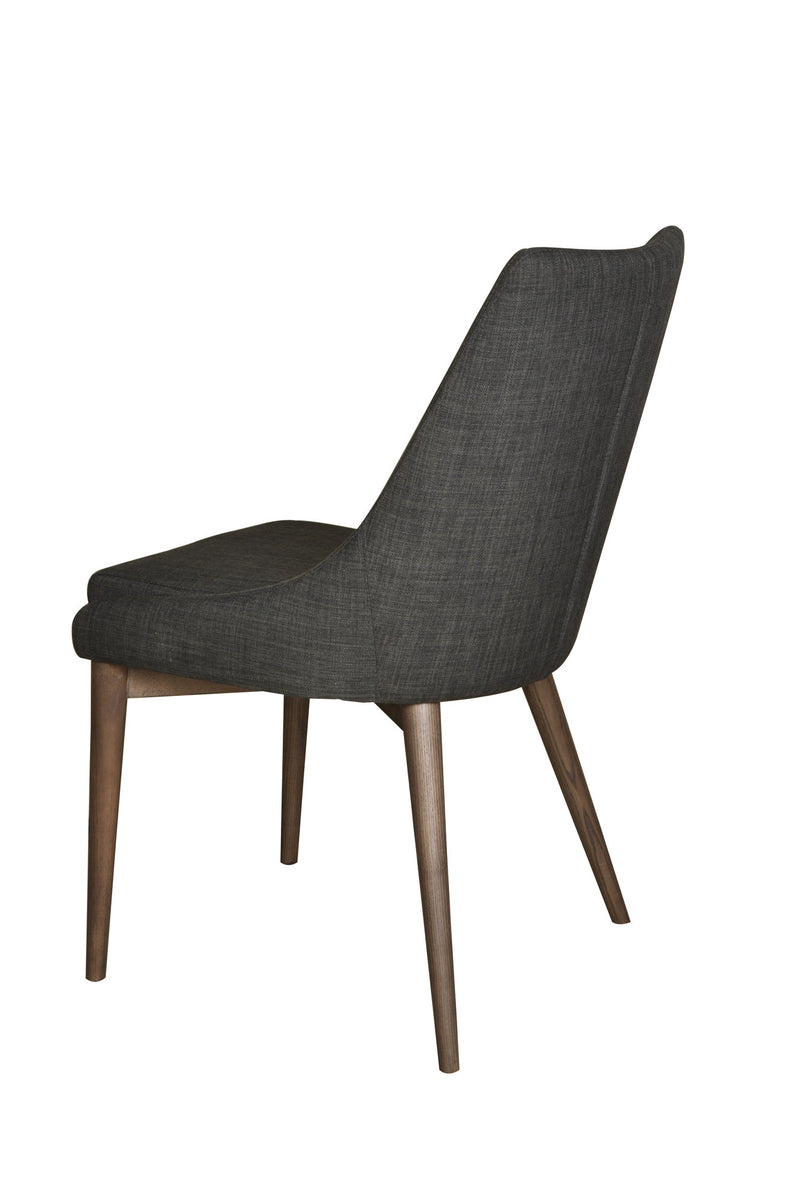 Fritz Dining Side Chair- Dark Grey Fabric