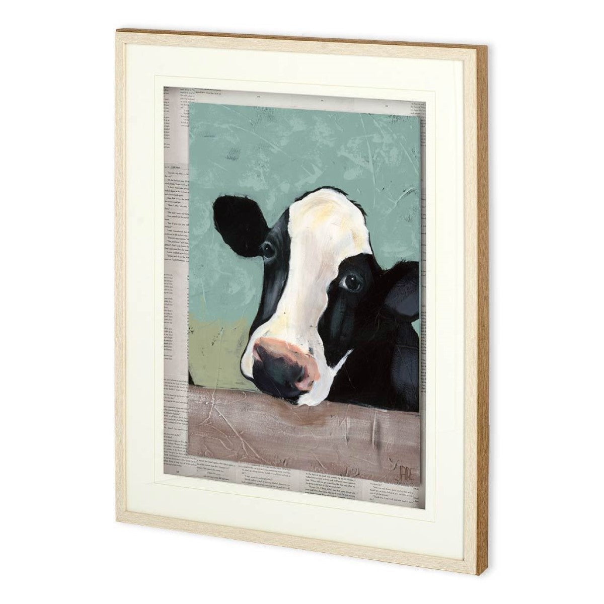 Holstein Cow III | Framed Cow Painting