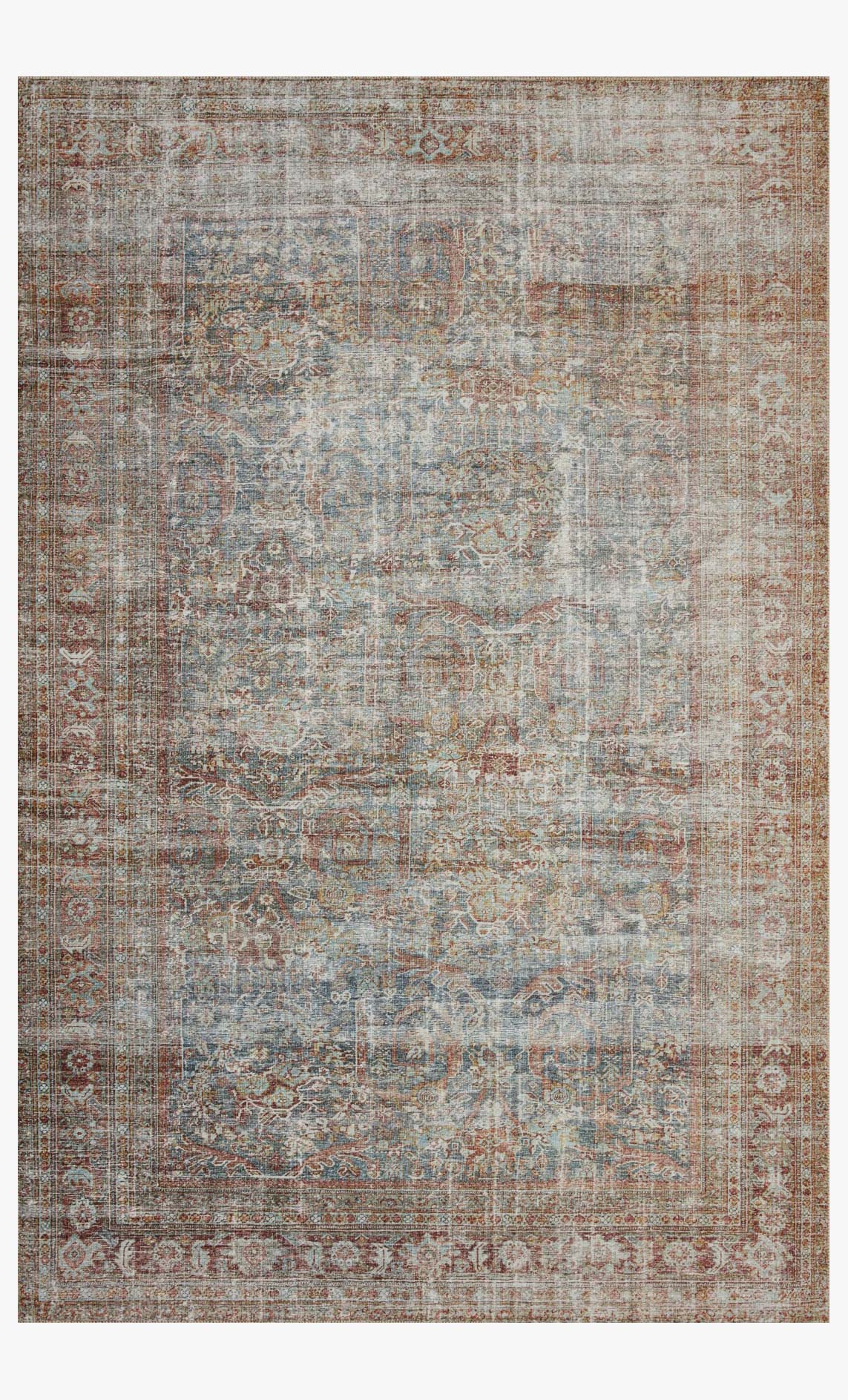 Jules Area Rug CJ Lagoon / Brick