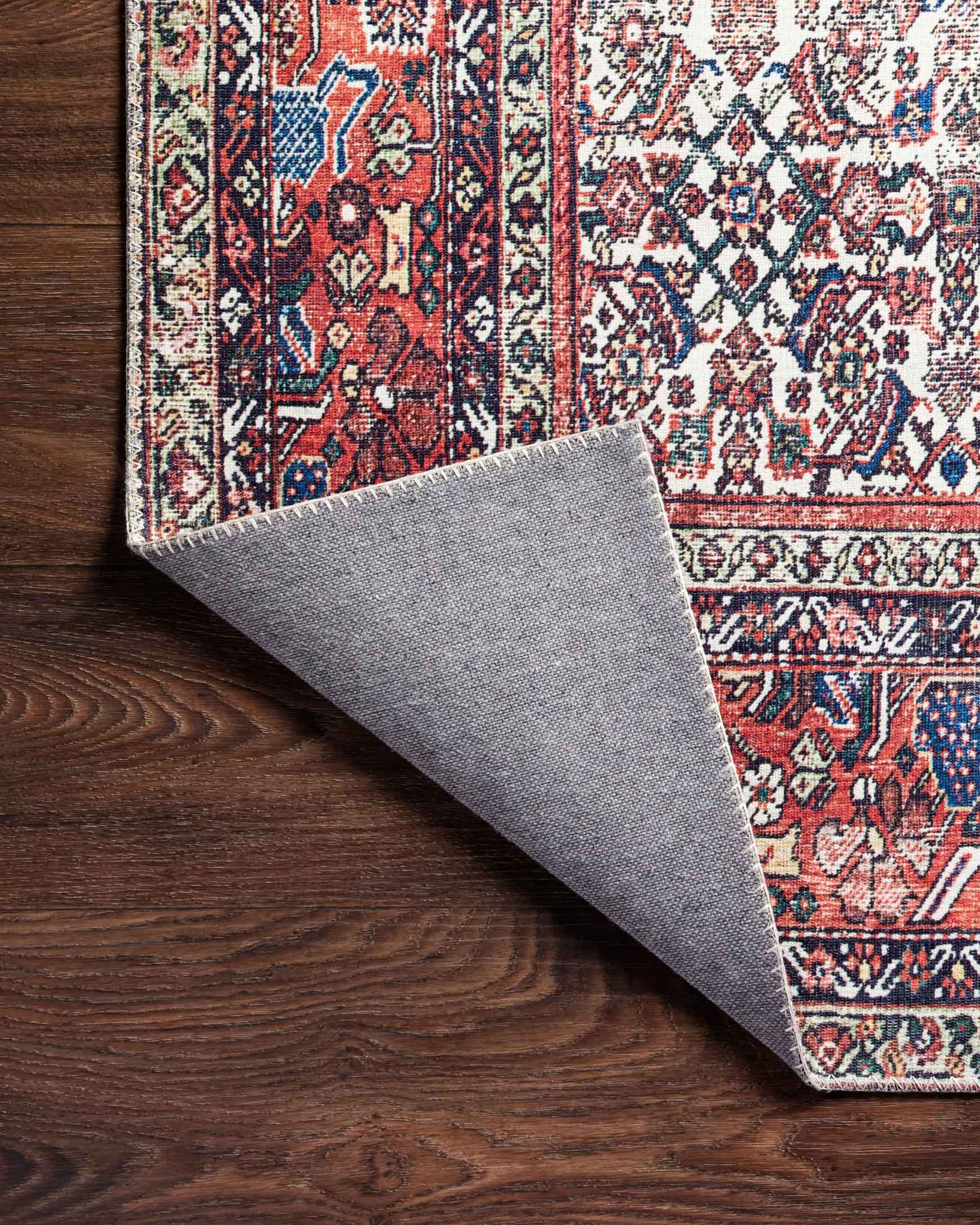 Layla Area Rug Ivory / Brick