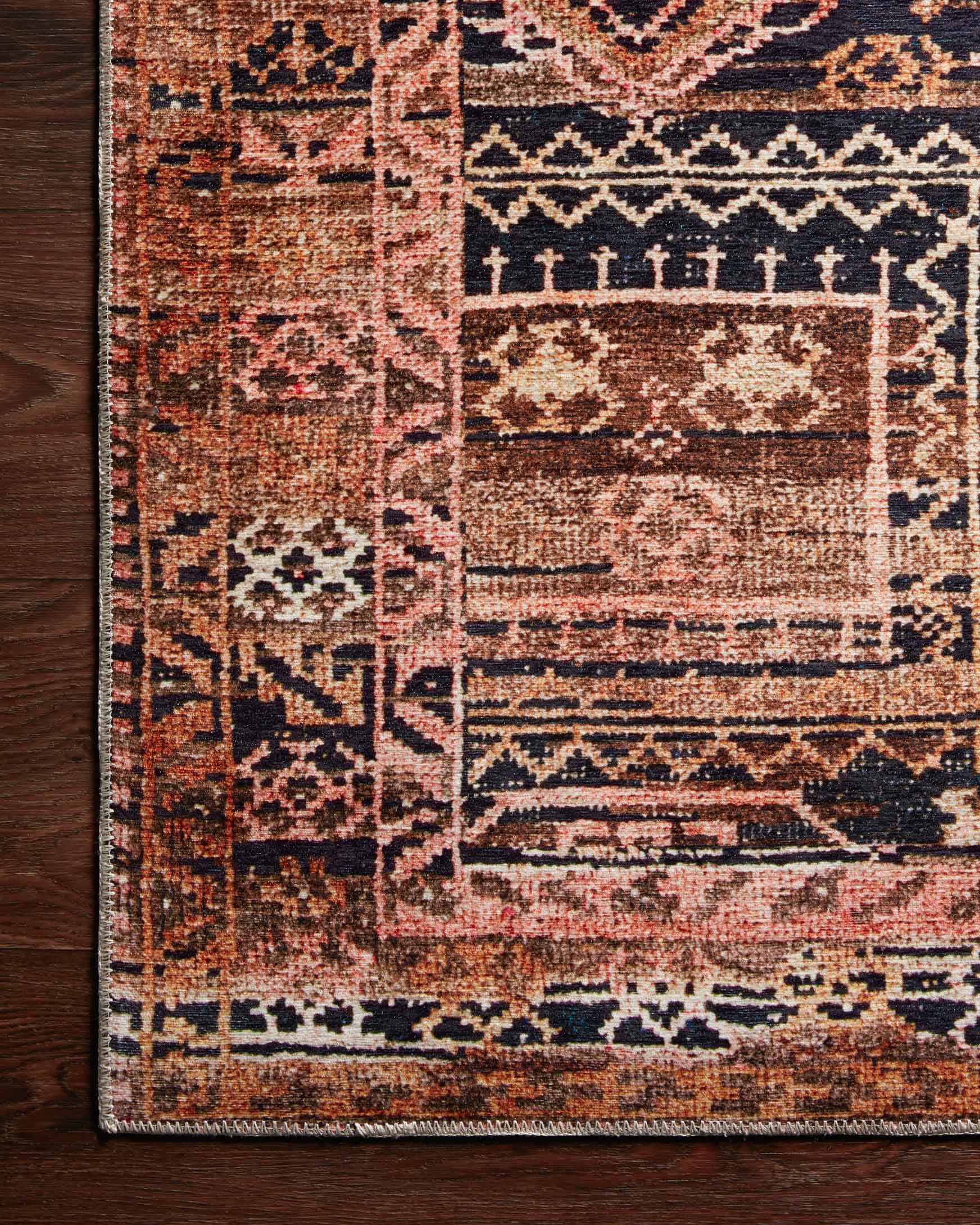 Layla Area Rug Mocha / Blush