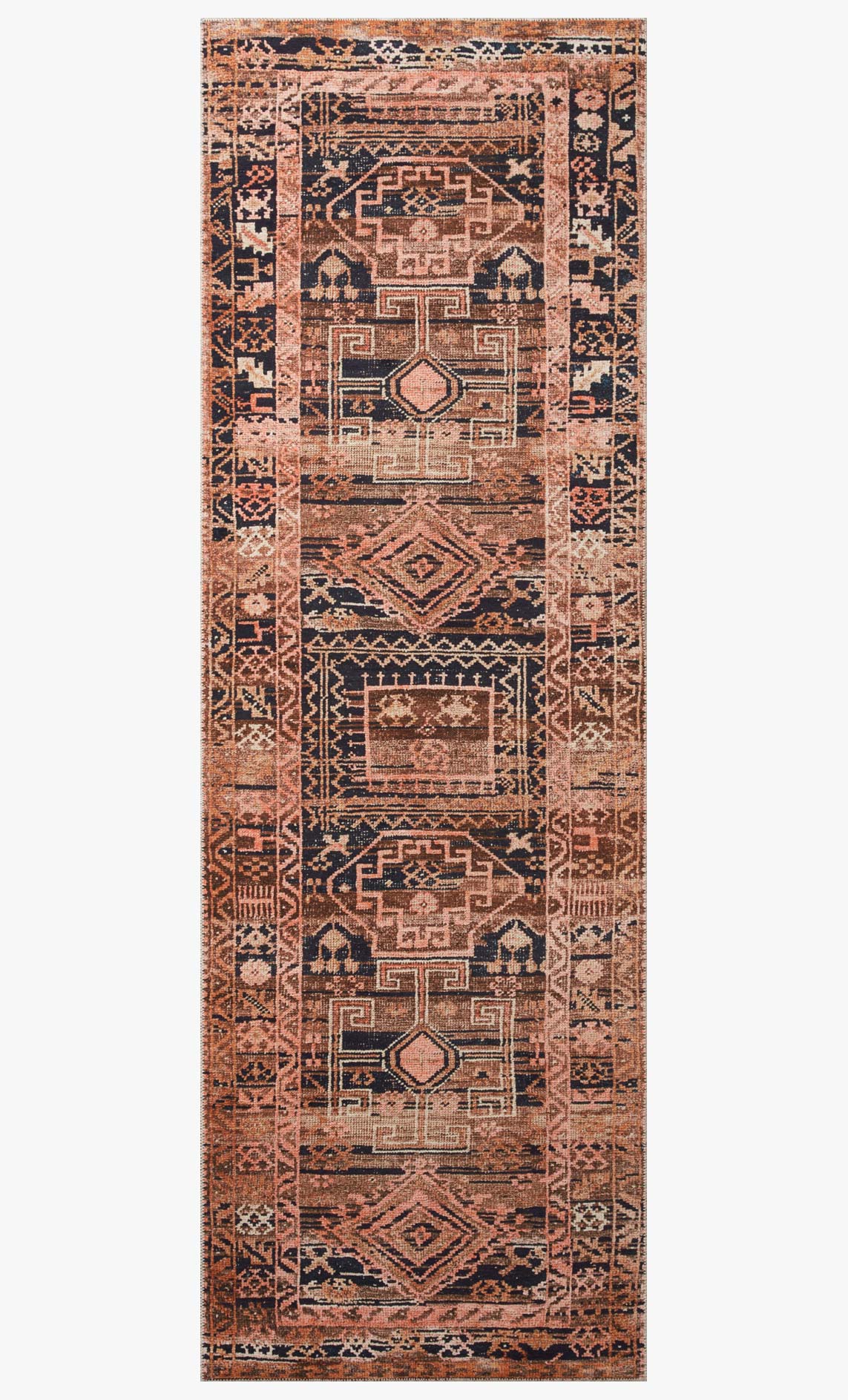 Layla Area Rug Mocha / Blush