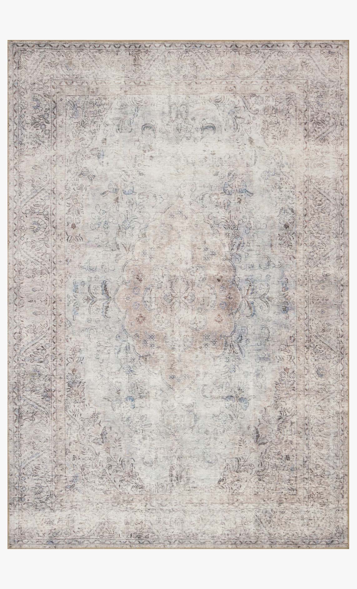 Loren Area Rug Silver / Slate