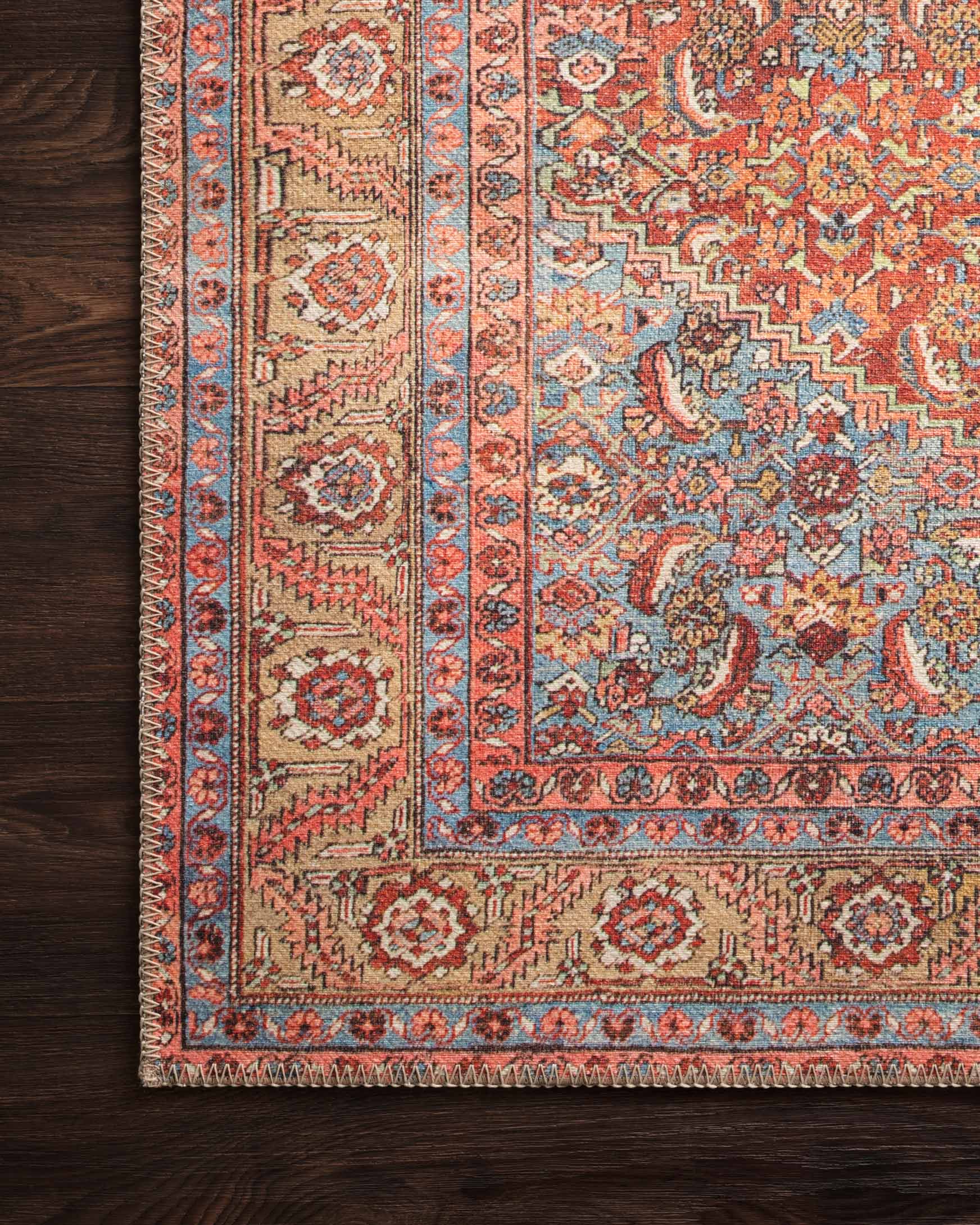 Loren Area Rug Red / Multi