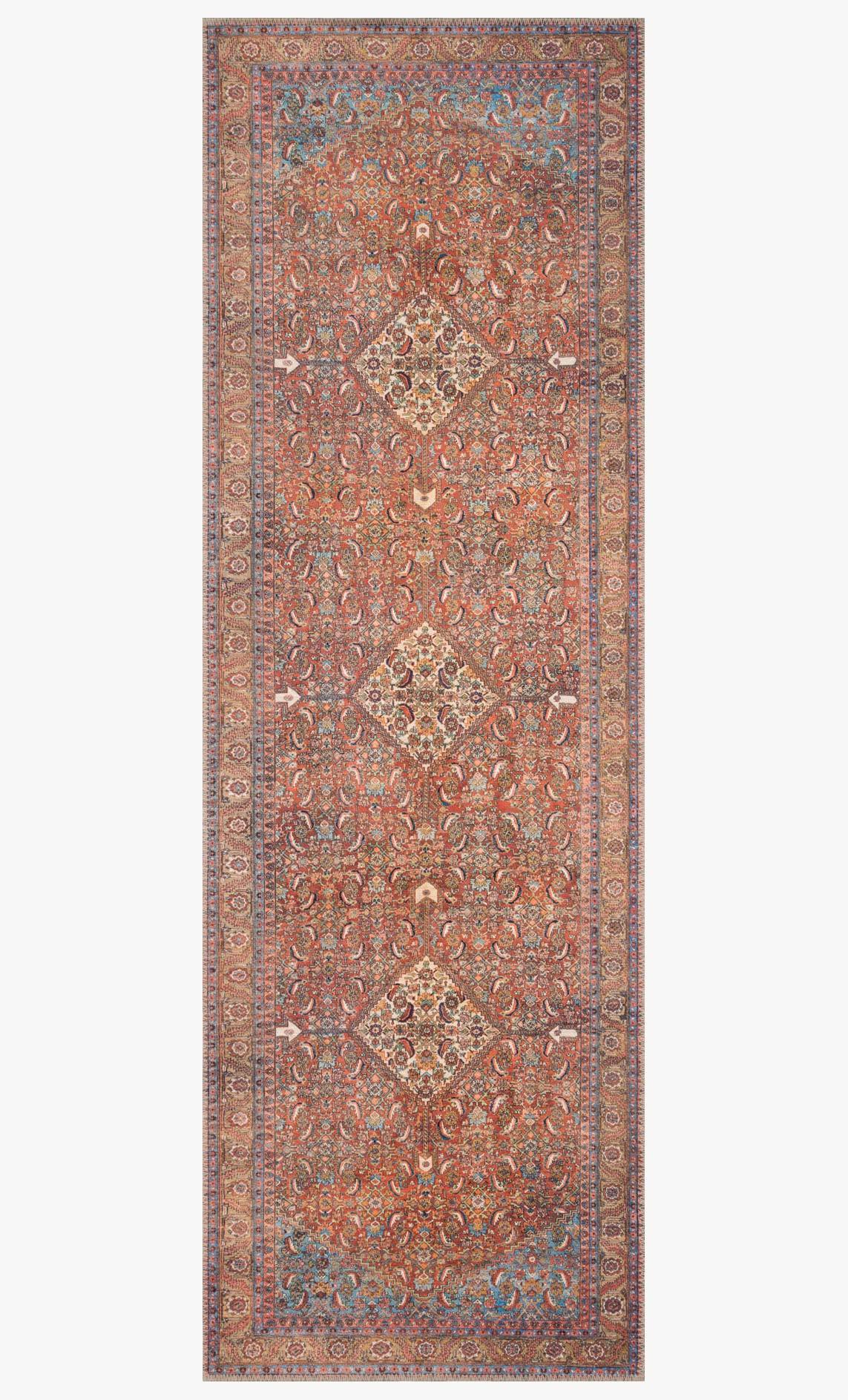 Loren Area Rug Red / Multi