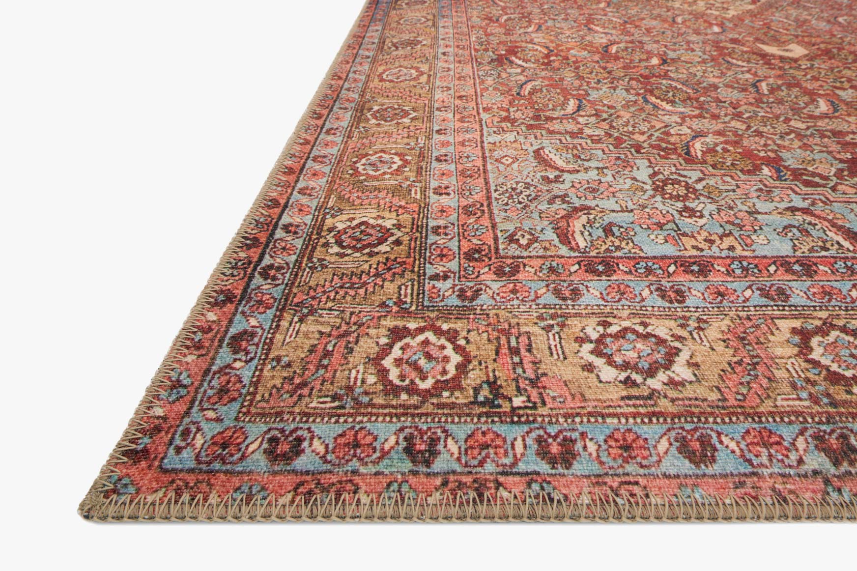 Loren Area Rug Red / Multi