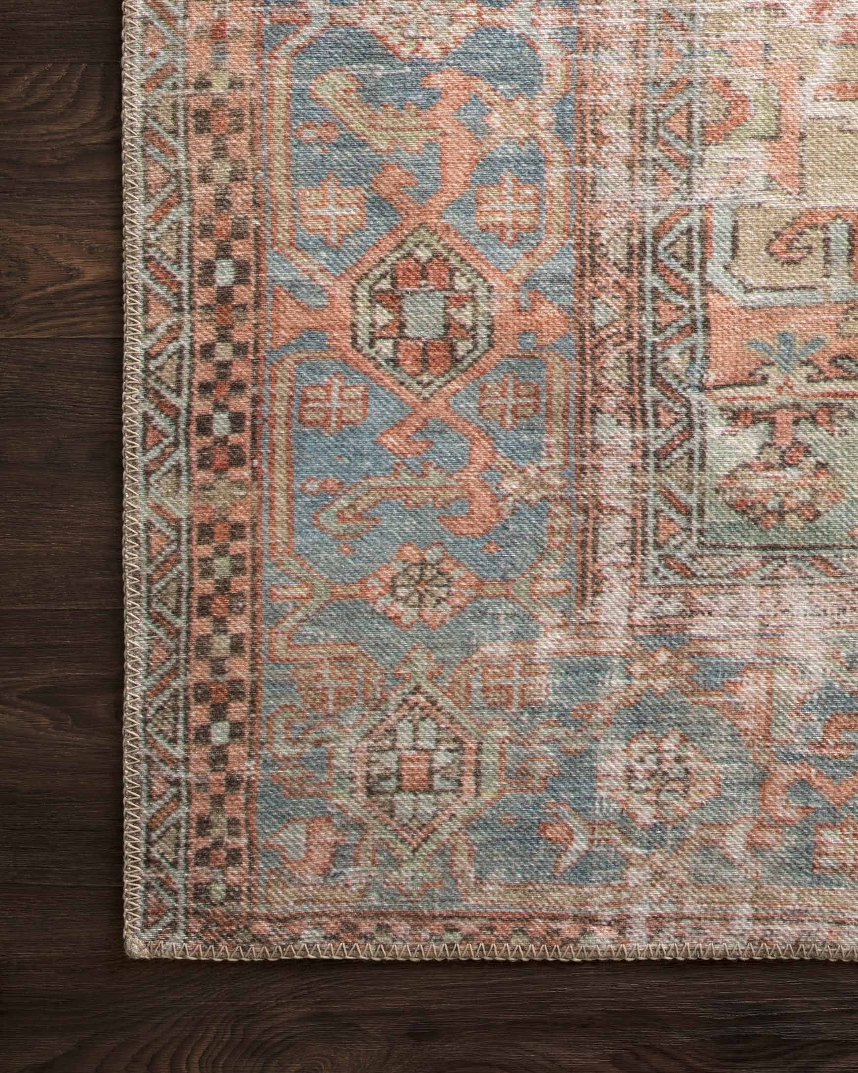 Loren Area Rug Terracotta / Sky