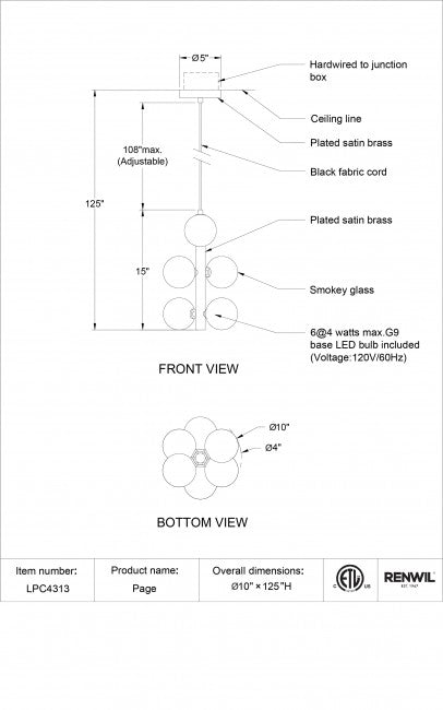 Page Pendant Light