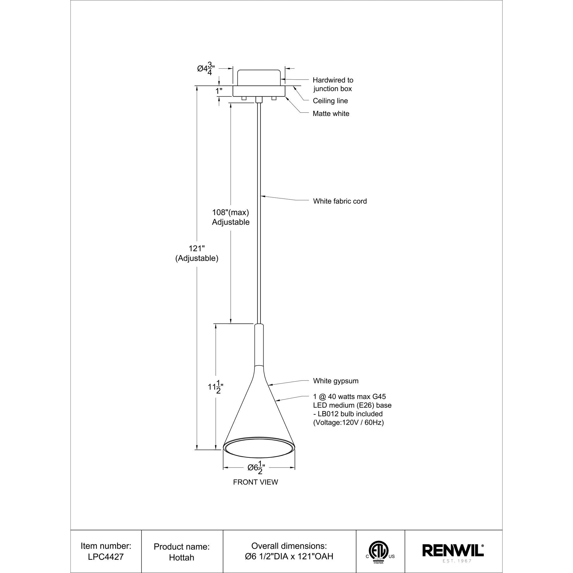 Hottah Pendant Light