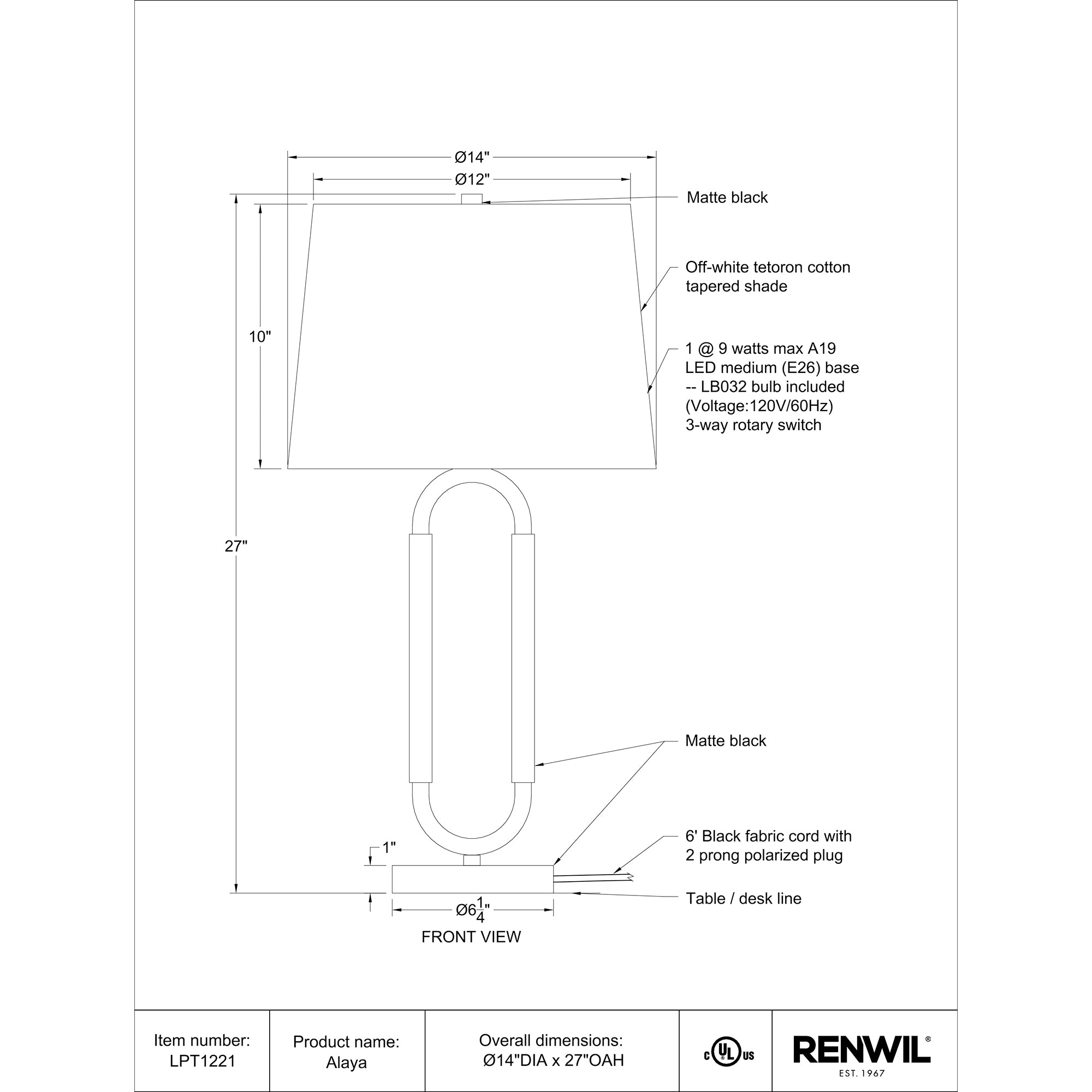 Alaya Table Lamp