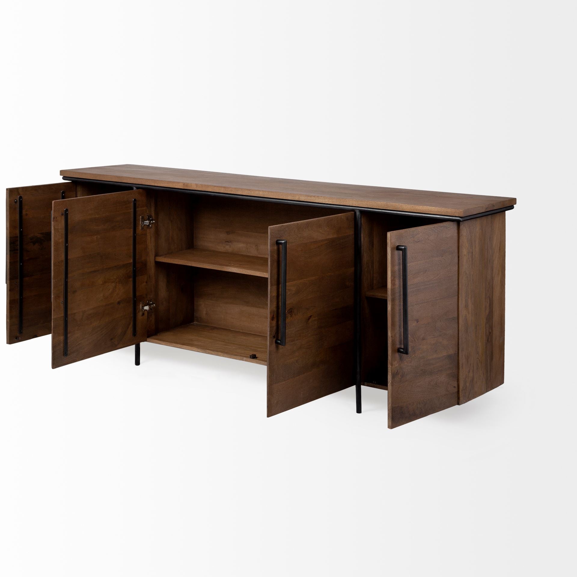 Maddox Industrial Solid Wood Sideboard