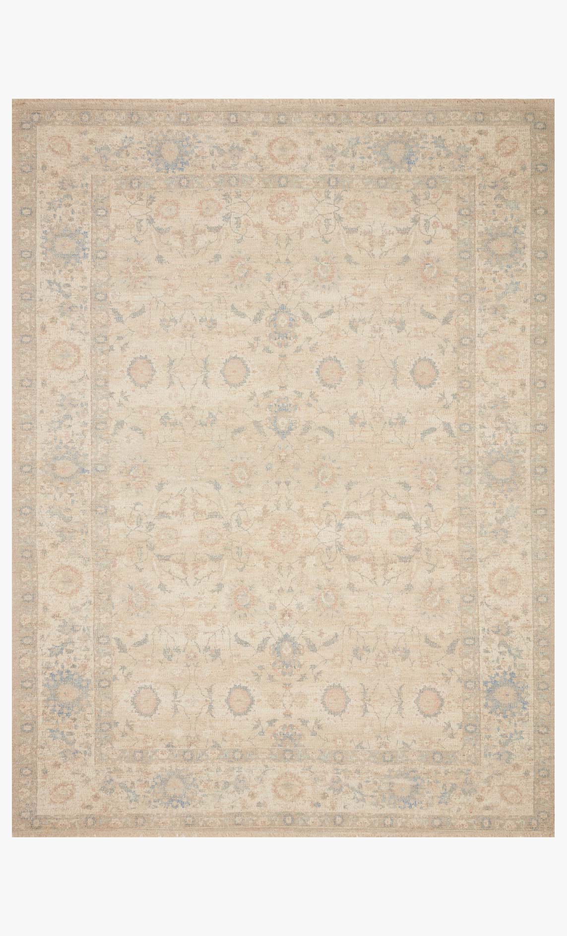 Priya Area Rug Natural / Blue