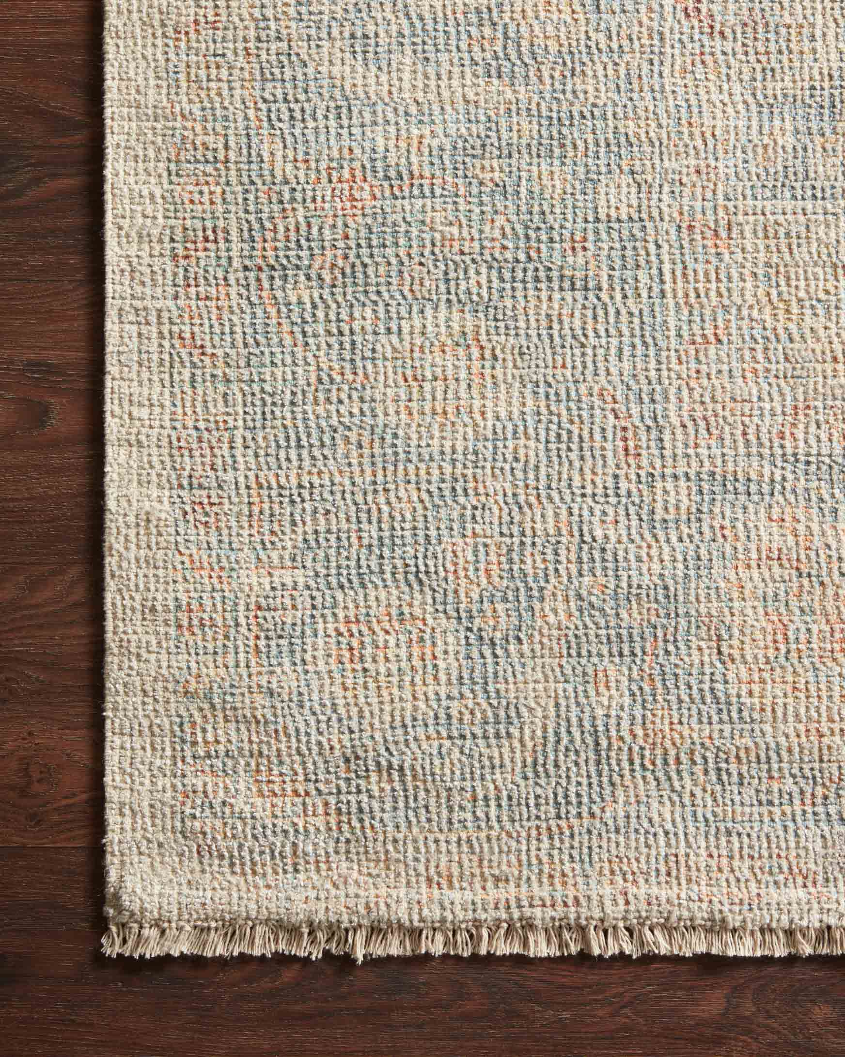 Priya Area Rug Bone / Bluestone