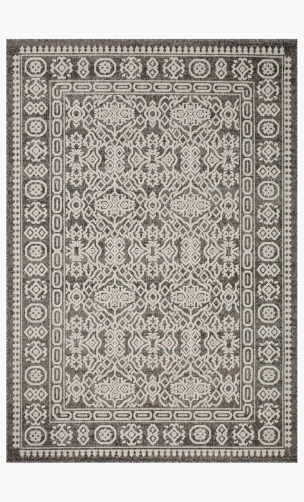 Rainier RAI-02 Pebble/Ivory Indoor-Outdoor Rug