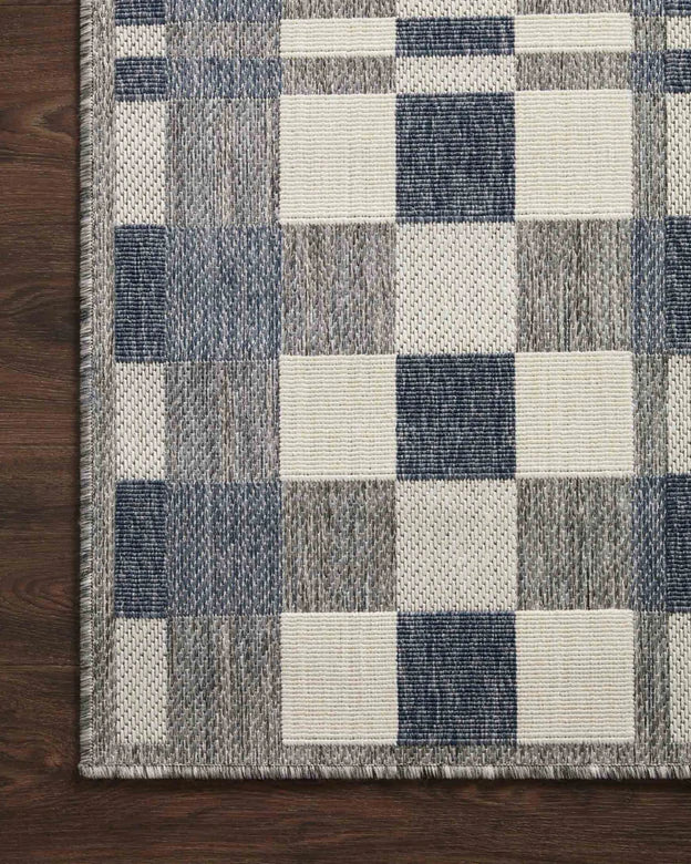 Rainier RAI-04 Ivory/Denim Indoor-Outdoor Rug