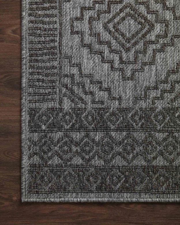 Rainier RAI-06 Grey/Charcoal Indoor-Outdoor Rug