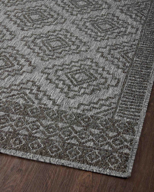 Rainier RAI-06 Grey/Charcoal Indoor-Outdoor Rug