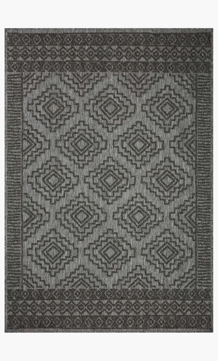 Rainier RAI-06 Grey/Charcoal Indoor-Outdoor Rug