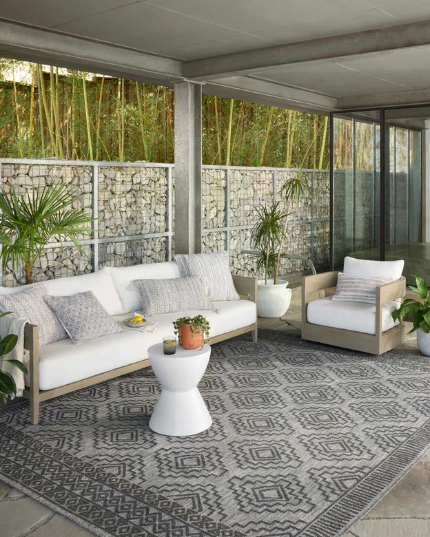 Rainier RAI-06 Grey/Charcoal Indoor-Outdoor Rug