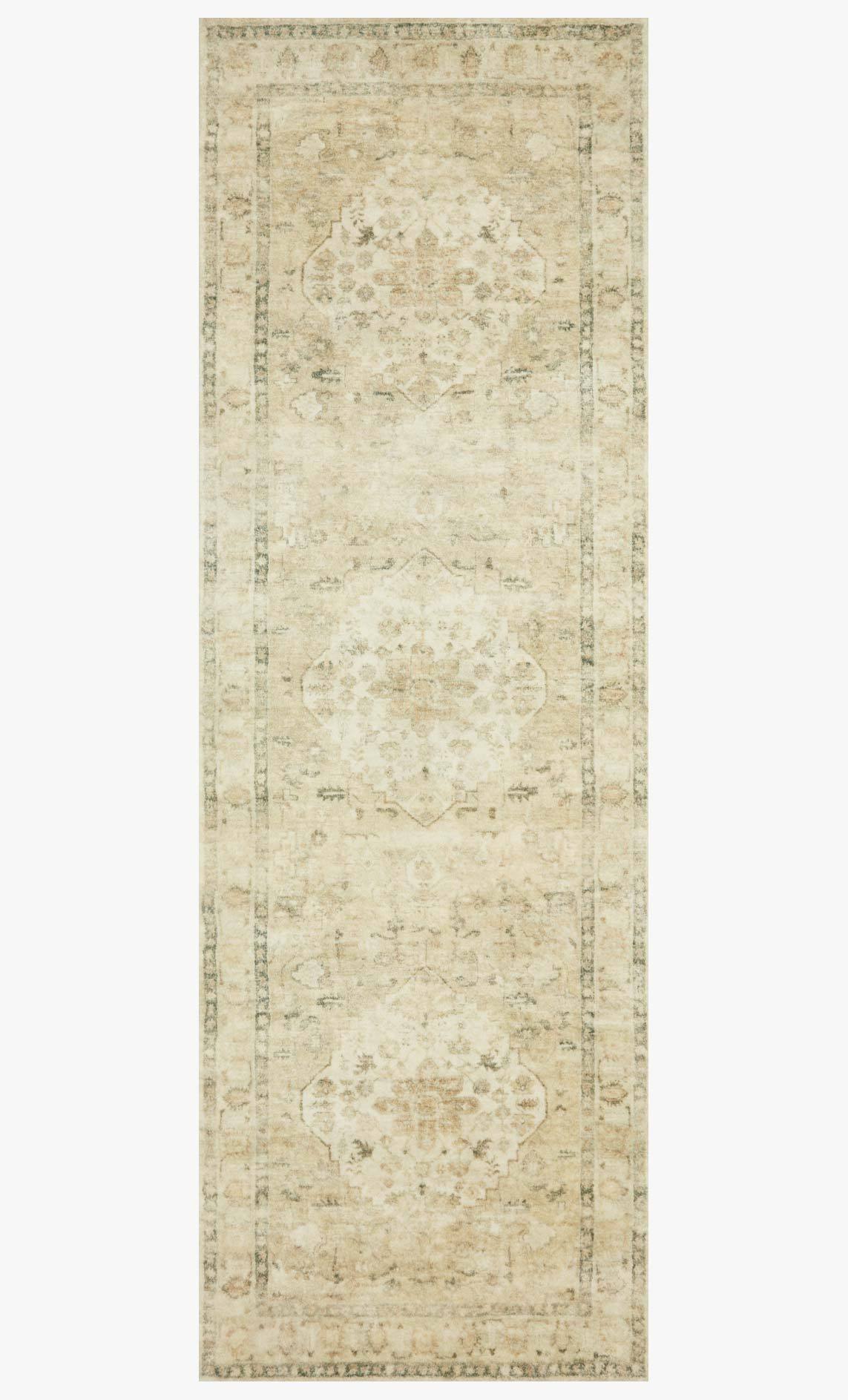 Rosette Area Rug Sand / Ivory