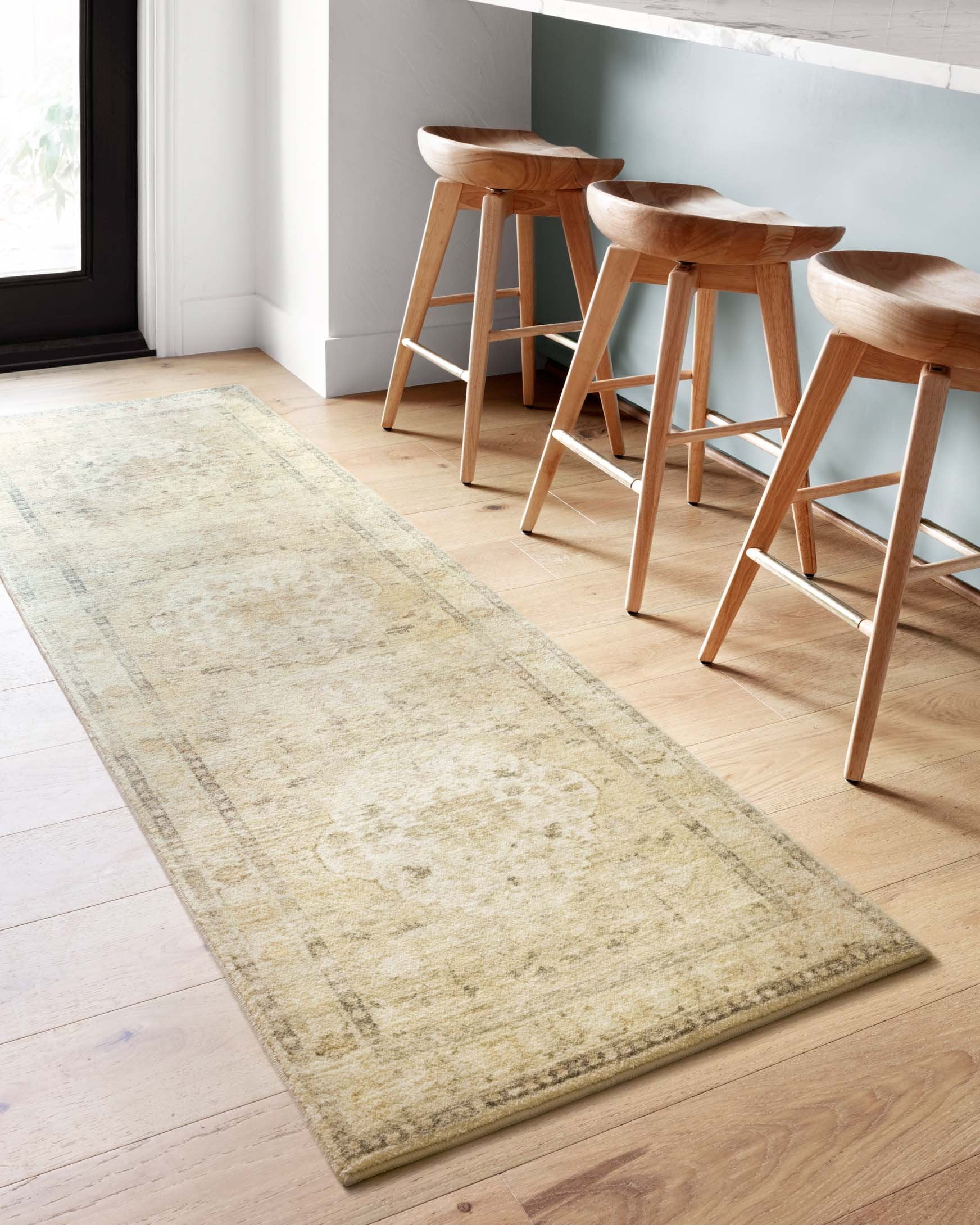 Rosette Area Rug Sand / Ivory