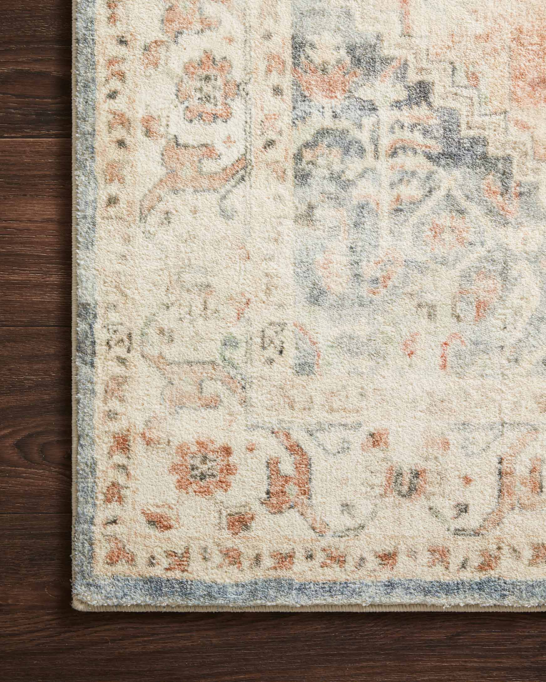 Rosette Area Rug Clay / Ivory