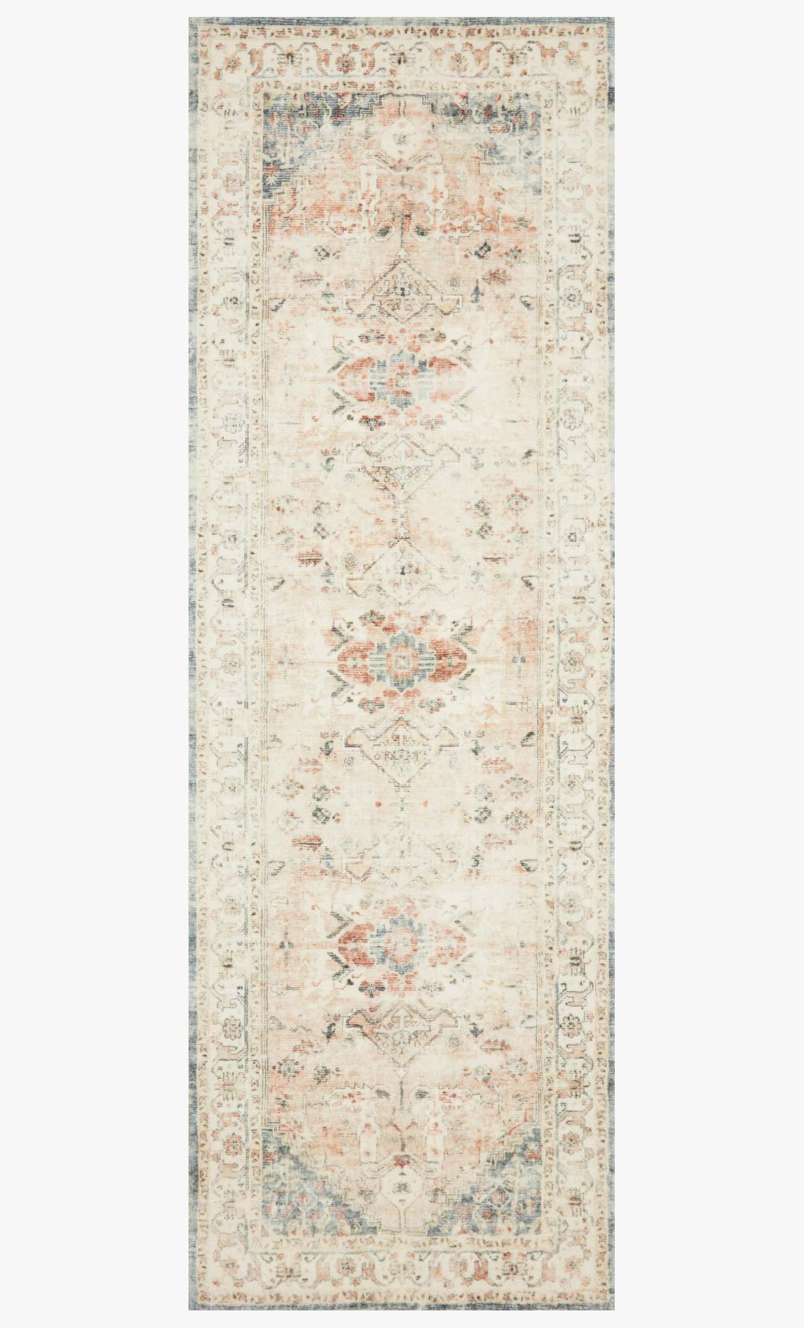 Rosette Area Rug Clay / Ivory