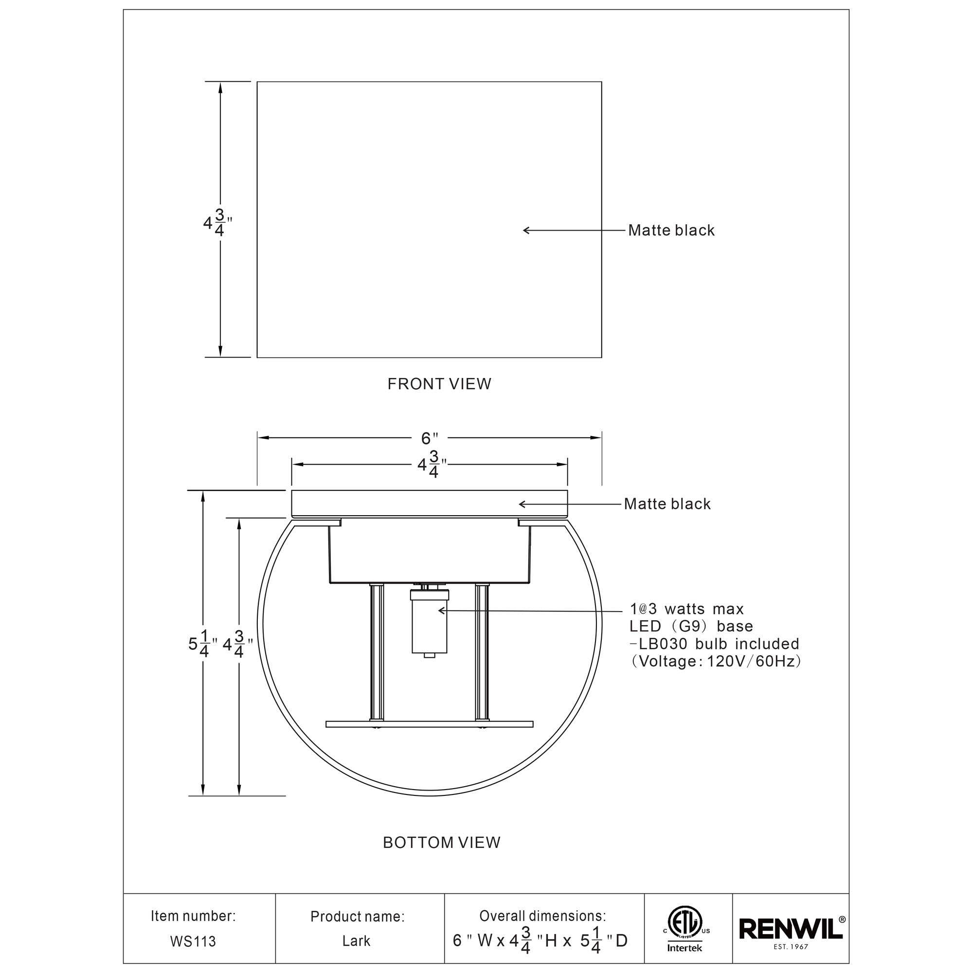 Lark Wall Sconce