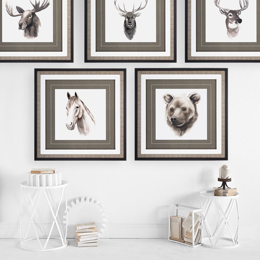 Western Animal Study II | Framed Horse Art