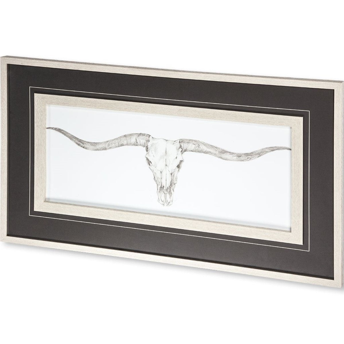 Western Skull Mount | Long Horn Skull Framed Art